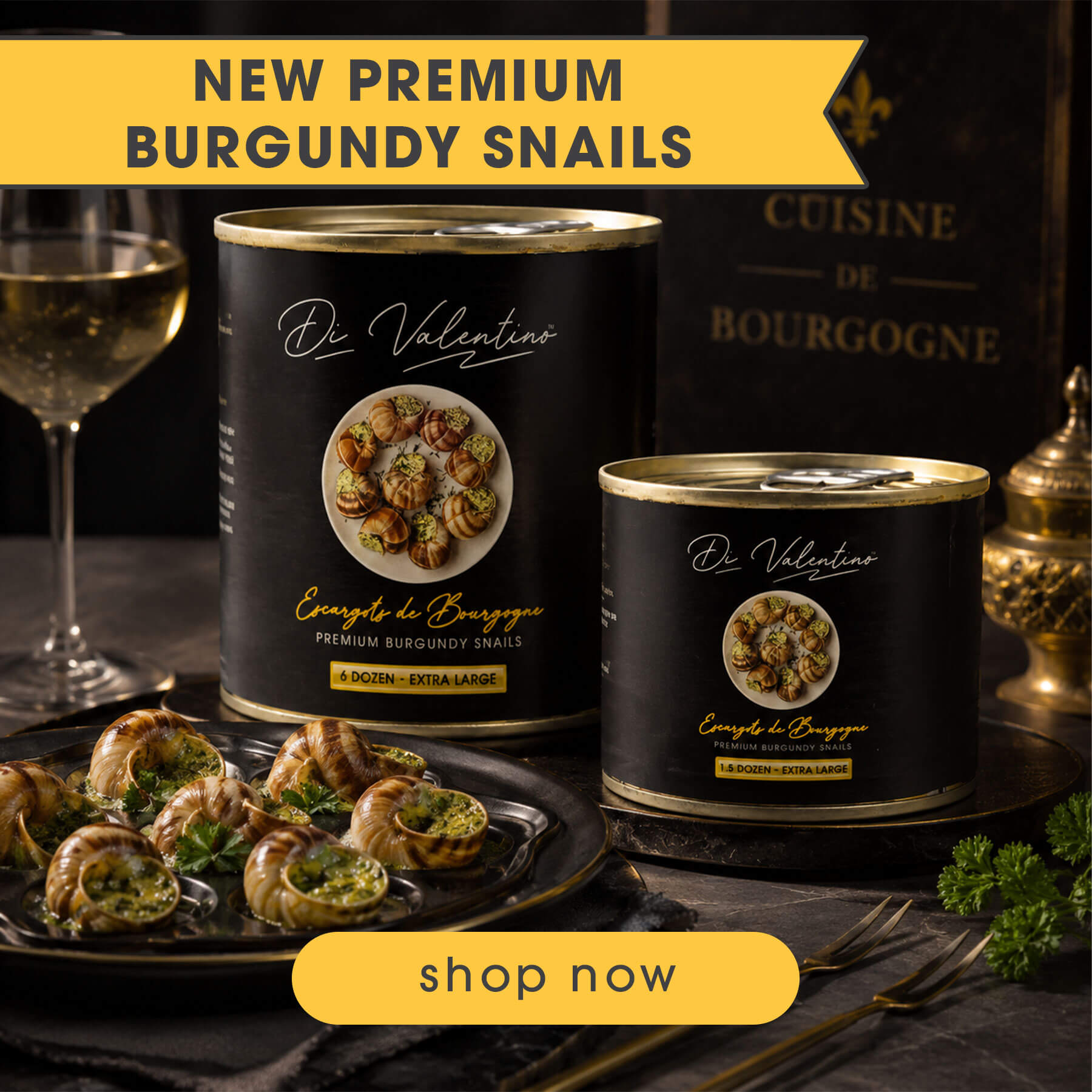 NEW! Premium Burgundy Snails & Shells from France | Food Related | San Antonio TX